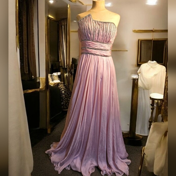 Source Unknown One-Shoulder Lavender Gown - Picture 3 of 9